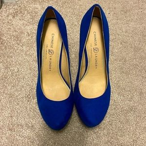 Blue Chinese Laundry heels. Size 7 1/2